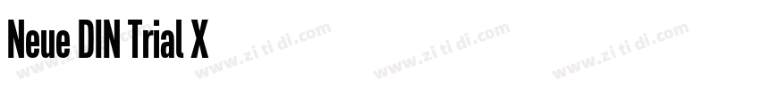 Neue DIN Trial X字体转换